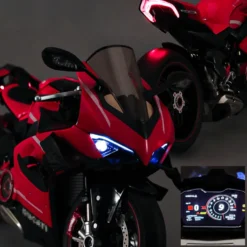 1/7 Scale Alloy Dynamic Motorcycle Model V4 Top Edition with Ignition System & Smoke Spray