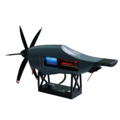 1/6 Scale C130 FDM 3D-Printed Variable-Pitch Turboprop Engine Model, STEM Educational Tool
