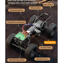 1/16 Scale Full-Proportional RC Crawler - Entry-Level Performance, High-detail Design