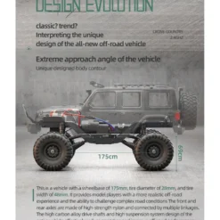 1/16 Scale Full-Proportional RC Crawler - Entry-Level Performance, High-detail Design