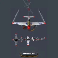 1/16 Scale 2.4G Brushless 685mm Wingspan RC EPP Fixed Wing Aircraft Model with 3 Flight Modes Gift for Boys