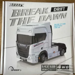 1/43 Scale 2.4G Full Proportional RC Semi-Truck with Opening Doors
