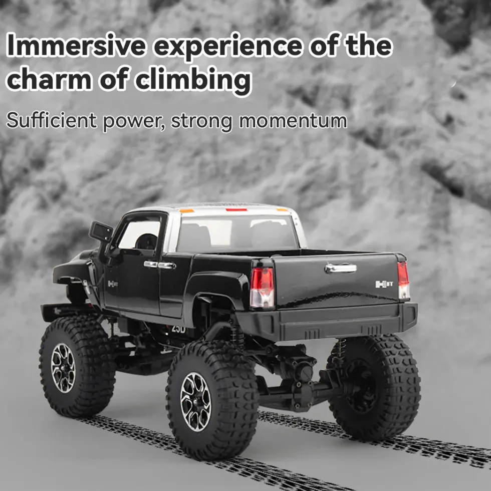 1/24 Scale 2.4G Full-Time 4WD Full-Proportional RC Off-Road Car Miniature Model Gifts