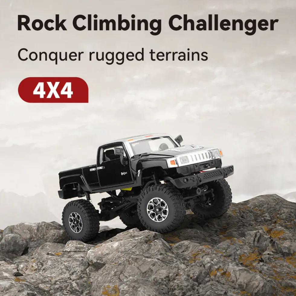 1/24 Scale 2.4G Full-Time 4WD Full-Proportional RC Off-Road Car Miniature Model Gifts