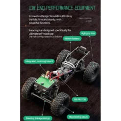 1/16 Scale 2.4GHz Full-Proportional Pickup-Style RC Crawler