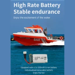 1/32 Scale 2.4G 8KM/H RC Rescue Boat Model RTR Version