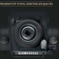 1/12 Scale 2.4G Type 82 RC Barrel Vehicle Model with 4-Wheel Independent Suspension