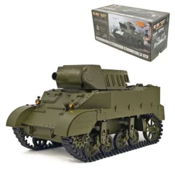 1/16 Scale 2.4G U.S. M8 Self-Propelled Howitzer RC Tank Model with Sound and Lights, Telescoping Smoke, Dual-Speed Modes