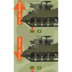 1/16 Scale 2.4G U.S. M8 Self-Propelled Howitzer RC Tank Model with Sound and Lights, Telescoping Smoke, Dual-Speed Modes