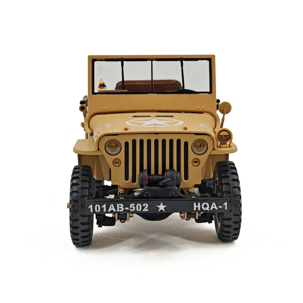 1/14 Scale 2.4G U.S. Willys RC Simulation Off-Road Car Model with Dual-Speed Switching