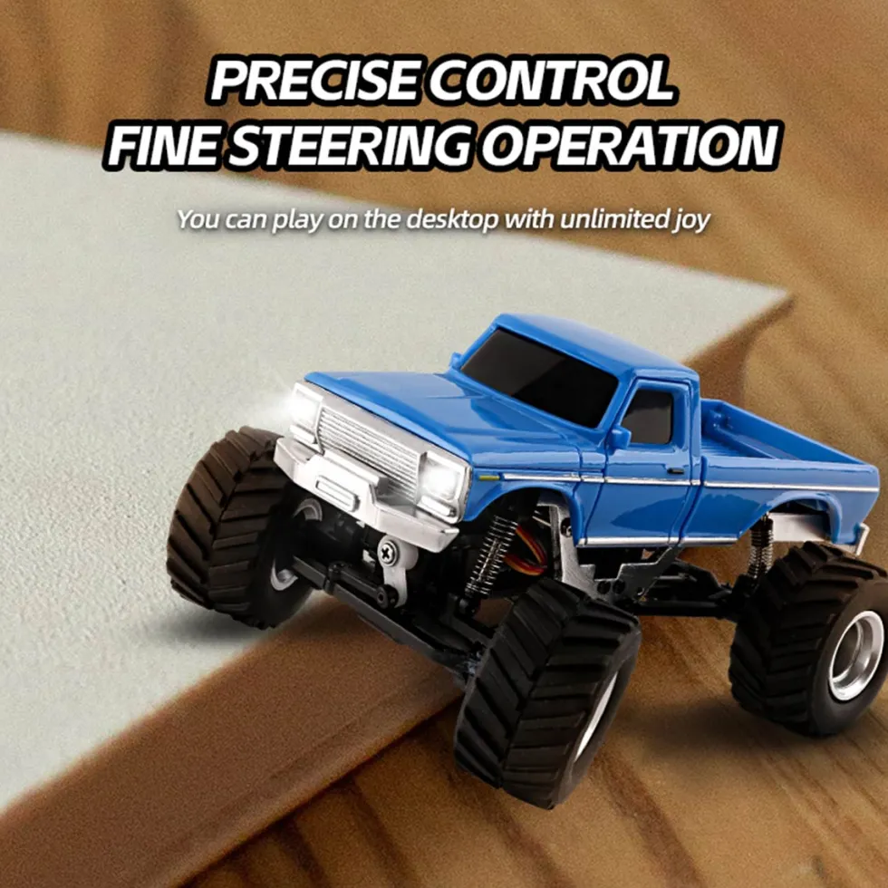 1/36 Scale 2.4G 4WD Proportional RC Off-Road Car – LED Lights, Long Battery Life