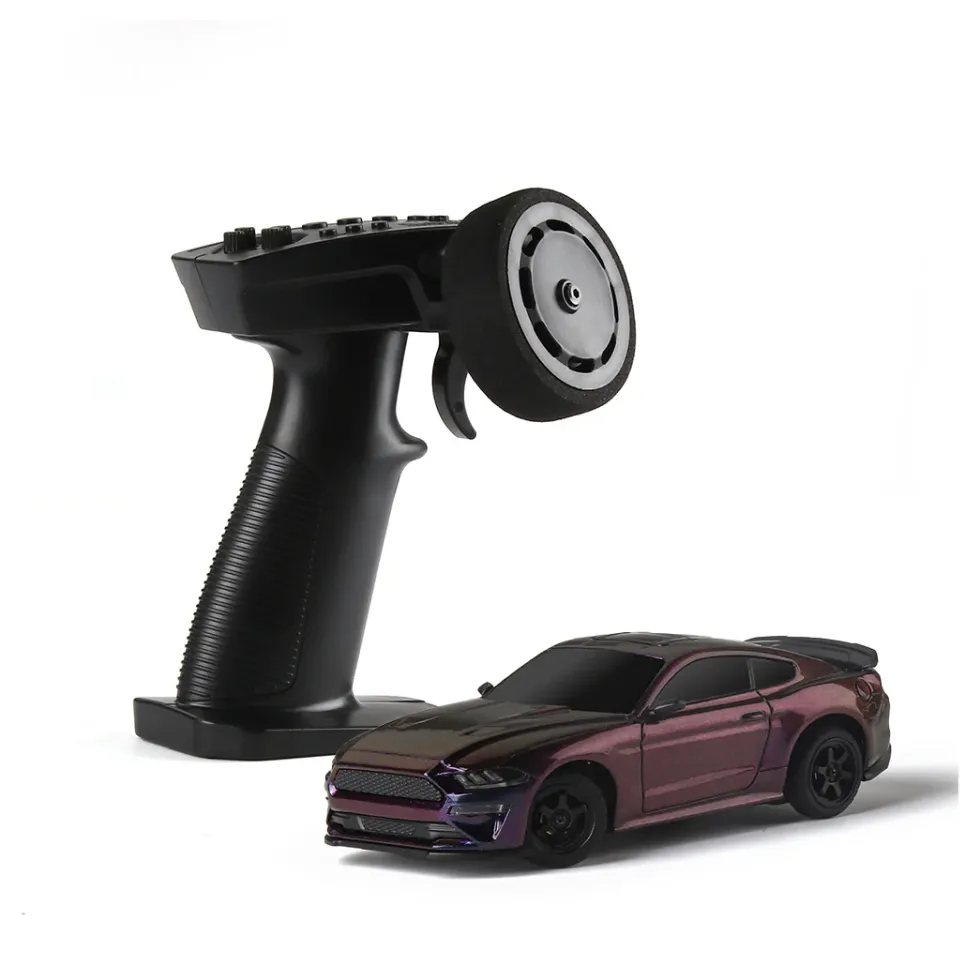 1/43 Scale 4WD RC Drift Car – Full-Proportional Control, Independent Suspension, LED Simulation Lights