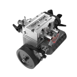 SEMTO ENGINE ST-NF2 7cc SOHC Inline 2 Cylinders 4 Stroke Air Cooled Nitro Engine Model Kit - FS-L200AC