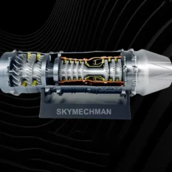 SKYMECHMAN 1/18 WS-15 Turbofan Engine Model Kit-Build Your Own Turbofan Engine that Works