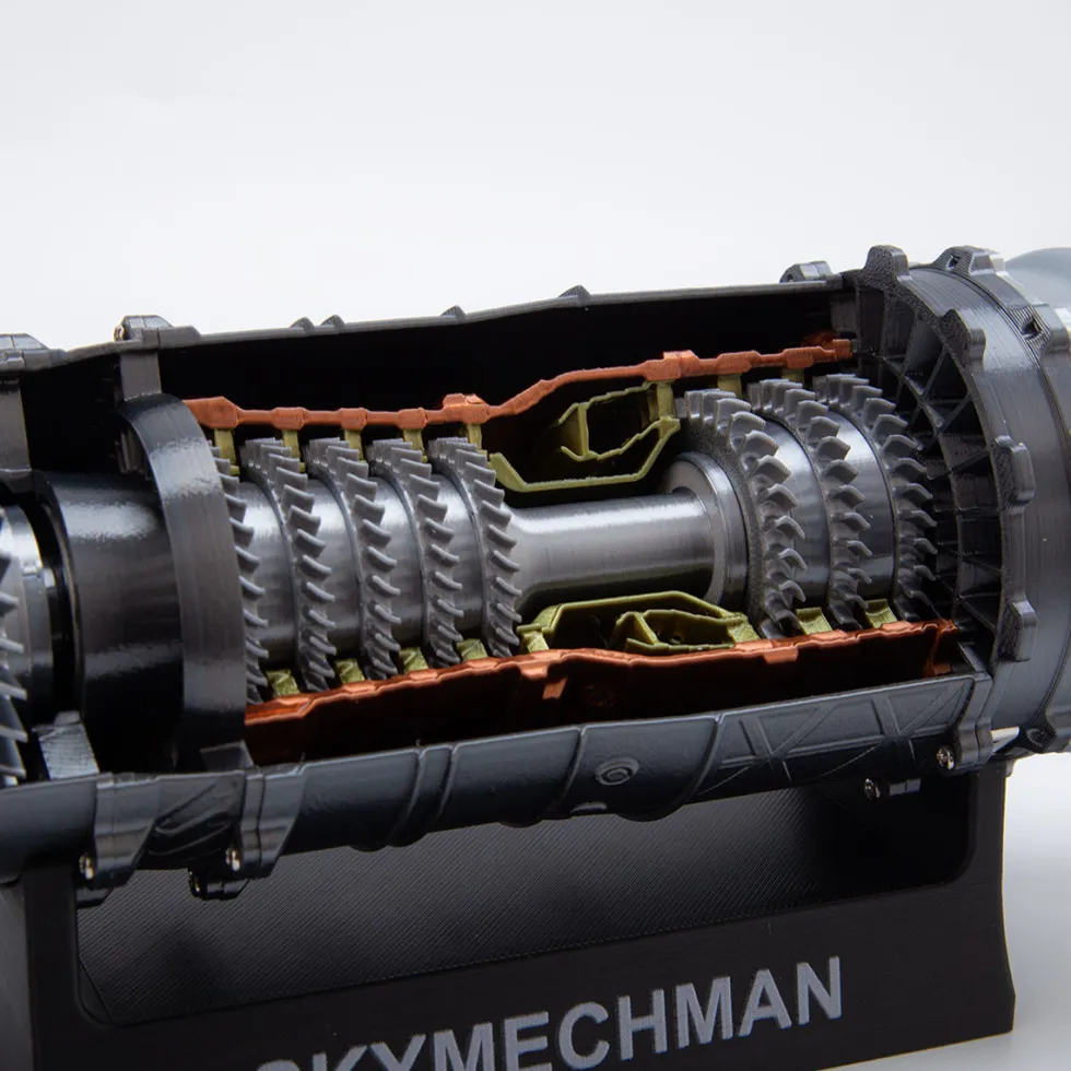 SKYMECHMAN 1/18 WS-15 Turbofan Engine Model Kit-Build Your Own Turbofan Engine that Works