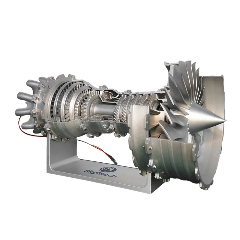 SKYMECH TRENT 900 Turbofan Engine Model Kit - Build Your Own Jet Engine that Works - Working Aircraft Engine Model Educational Toy