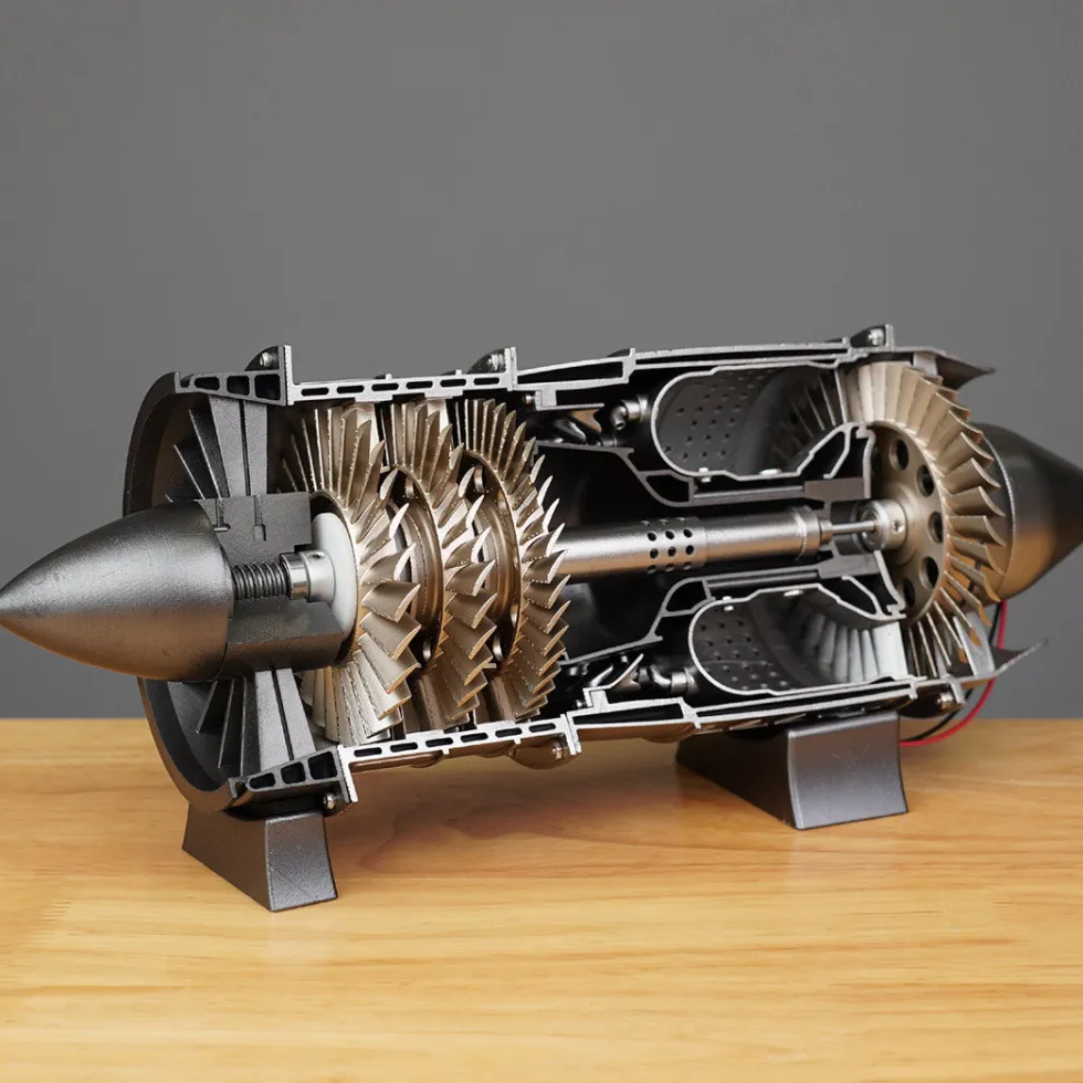 SKYMECH 1/3 Turbojet Engine Model Kit - Build Your Own Turbojet Engine that Works - WP-85 Turbojet DIY Aircraft Engine Model 100Pcs