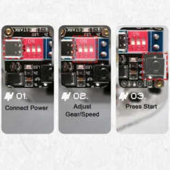 Small Hall Sensor Motor Model - Brushless Ferris Wheel Demonstrator, Bedini Style - Low Power Consumption High Speed Tech Desk Decor