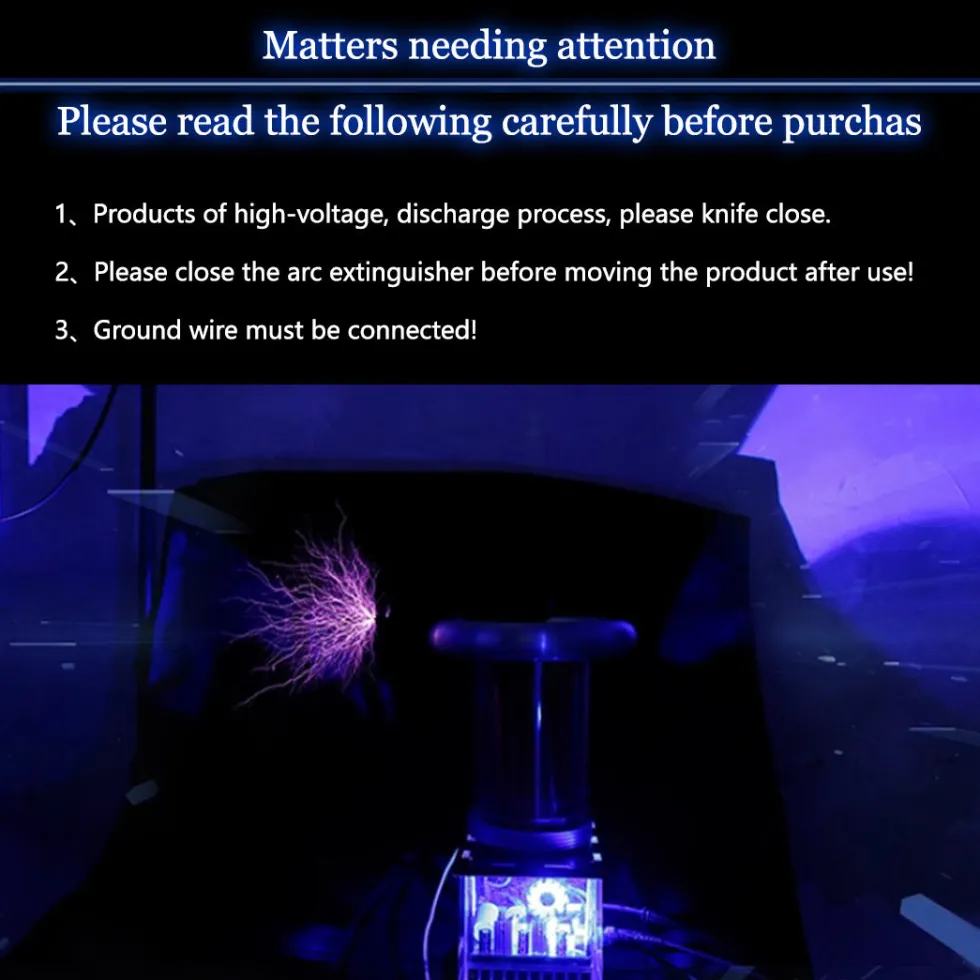 Solid State Music Tesla Coil Artificial Lightning Arc Plasma Loudspeaker