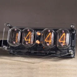 Soviet Cyberpunk IN12 Nixie Tube Clock - Retro Vintage Desktop Decor