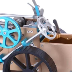 Steam Car Engine Assembly Kit Full Metal Car Engine DIY Build Kit for Gift Collection
