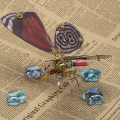 Steampunk 3D Butterfly Model Metal Puzzle DIY Assembly Kit for Kids, Teens and Adults (150PCS+)