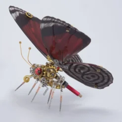Steampunk 3D Butterfly Model Metal Puzzle DIY Assembly Kit for Kids, Teens and Adults (150PCS+)