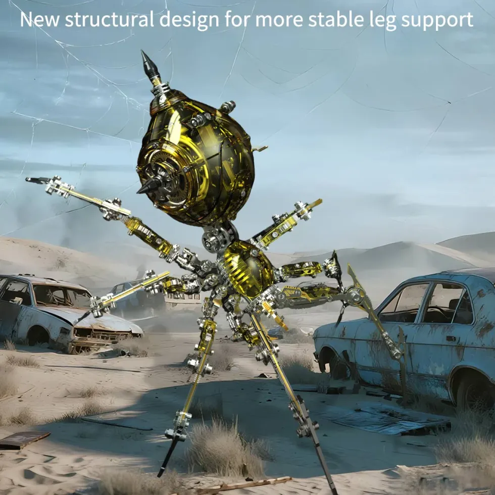 Steampunk Mechanical War Spider 3D Assembly Model Kit – Build Your Own Industrial Arachnid Artillery