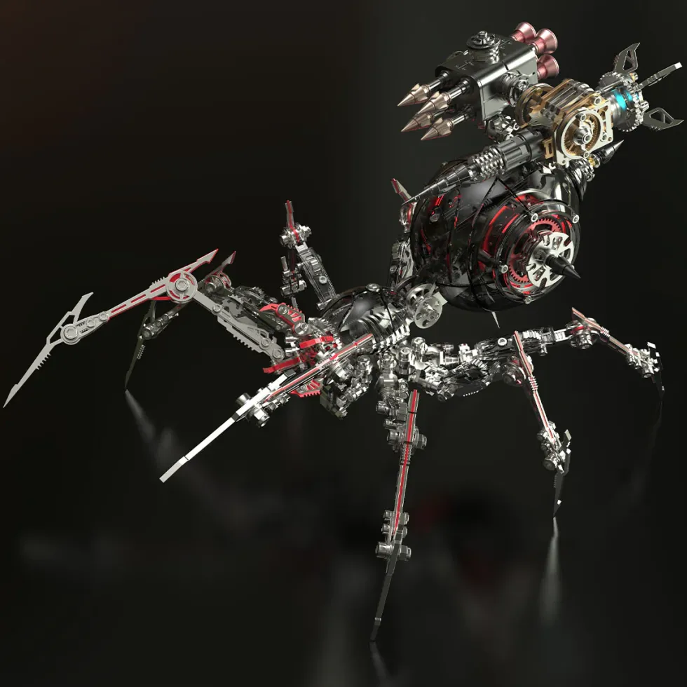 Steampunk Mechanical War Spider 3D Assembly Model Kit – Build Your Own Industrial Arachnid Artillery