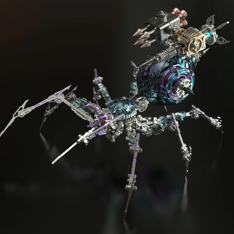 Steampunk Mechanical War Spider 3D Assembly Model Kit – Build Your Own Industrial Arachnid Artillery