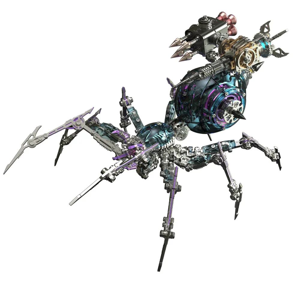 Steampunk Mechanical War Spider 3D Assembly Model Kit – Build Your Own Industrial Arachnid Artillery