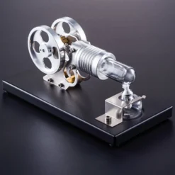 Stirling Engine DIY Manson Engine Model Set with Metal Baseplate Toy for Children