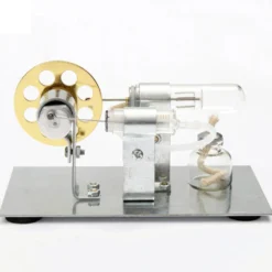 Stirling Engine Kit DIY Single Cylinder Stirling Engine - Ideal Engine Model Gift for Your Kids Enginediy