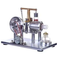 Stirling Engine Model Hot Air Stirling Engine Electricity Generator with Colorful LED - Enginediy