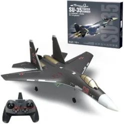 SU35 2.4G RC Airplane 4CH Fighter Airplane Plane Boys' Electric Aircraft Toy Gift (RTF Version)