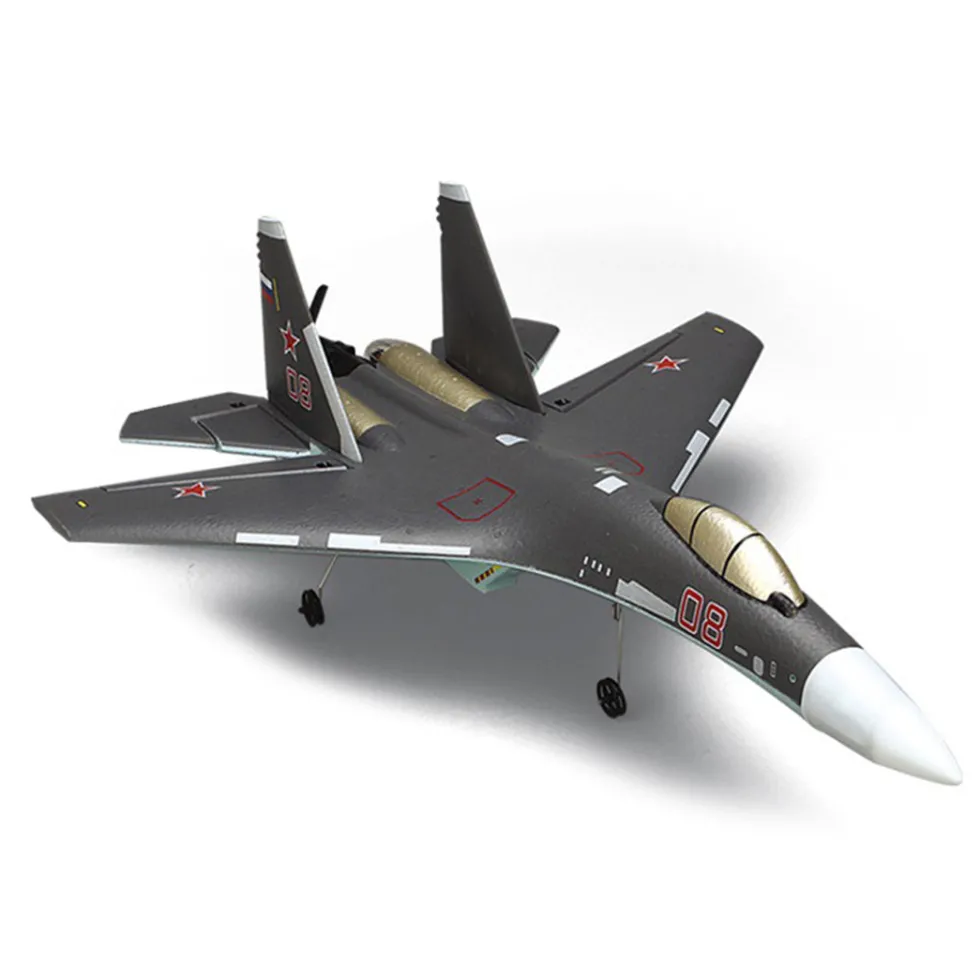 SU35 2.4G RC Airplane 4CH Fighter Airplane Plane Boys' Electric Aircraft Toy Gift (RTF Version)