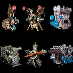 TECHING Full Metal Car Engine Model Kit That Works - Build Your Own Engines - Gift Collection