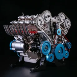 TECHING Full Metal Car Engine Model Kit That Works - Build Your Own Engines - Gift Collection