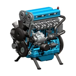 TECHING L4 Engine Model Kit that Works - Build Your Own Engine - Full Metal 4 Cylinder Car Engine Kit Car Engine Model