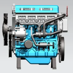 TECHING L4 Engine Model Kit that Works - Build Your Own Engine - Full Metal 4 Cylinder Car Engine Kit Car Engine Model