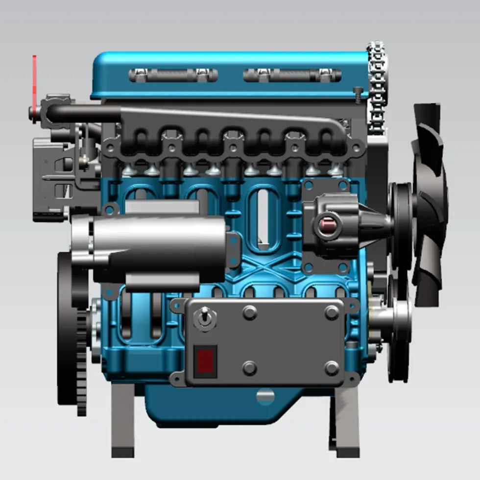 TECHING L4 Engine Model Kit that Works - Build Your Own Engine - Full Metal 4 Cylinder Car Engine Kit Car Engine Model