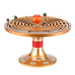 TECHING Metal DIY Mechanical Solar System Model Kit Dynamic Orbital Desk Ornament - 600+PCS