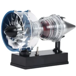 TECHING Mini Turbofan Engine Kit that Works - DIY Metal Electric Jet Engine with Visible Mechanics for STEM Education