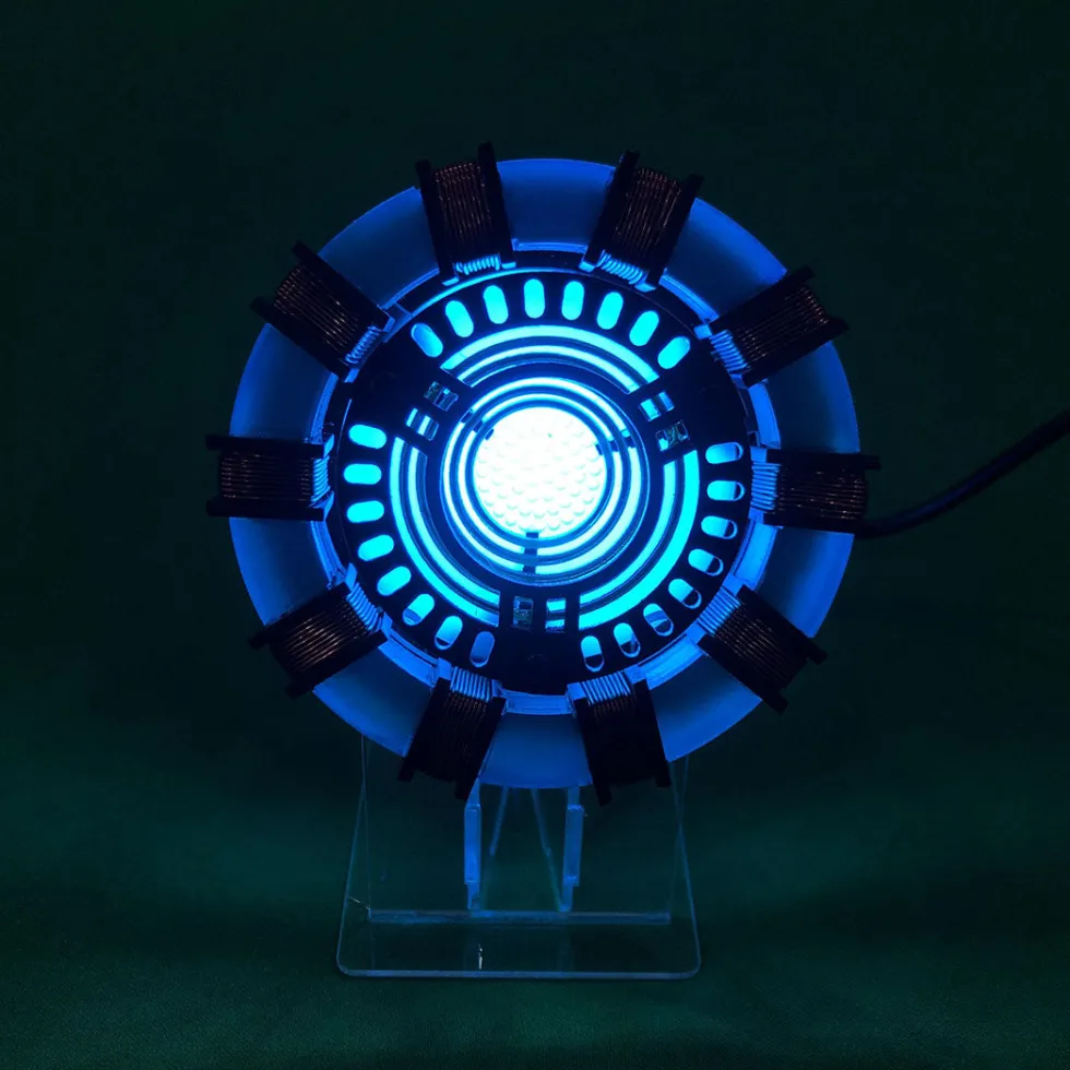 Tony MK1 Arc Reactor Model Assembly Kit with USB Power Cable & Light
