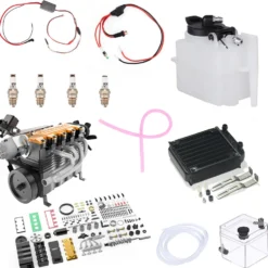 TOYAN FS-L400BGC 14CC Inline 4 Cylinder 4 Stroke OHC L4 Water-cooled Gasoline Engine Model for RC Model Car Ship Airplane