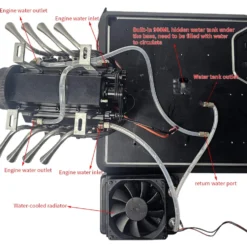 TOYAN FS-V800WGPC V8 Engine With Starter Kit, Stand and Accessories-One Key Start
