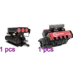 TOYAN V8 Engine FS-V800 28cc Engine Model Kit with Supercharger Accessories That Works