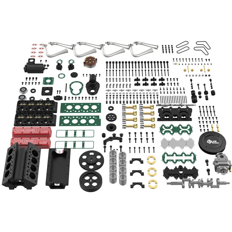 TOYAN V8 Engine FS-V800WGPC 28cc OHV Gasoline Engine - Build Your Own V8 Engine - V8 Engine Model Kit That Works