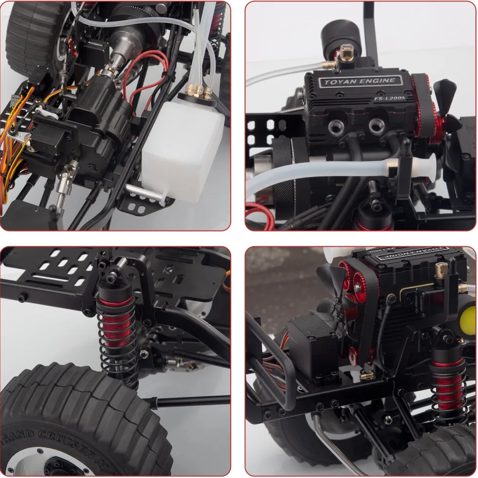 TOYAN X-POWER Sand Cruiser 1:8 RC Off-road 4WD Car Vehicle Crawler Kit