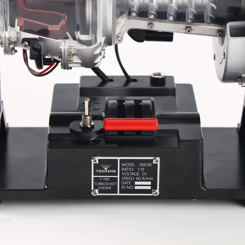 T700 Turboshaft Engine Model Kit that Works - Build Your Own Turboshaft Engine - TECHING 1/4 Metal Simulation Electric Military Helicopter Turboshaft Engine Model DM136